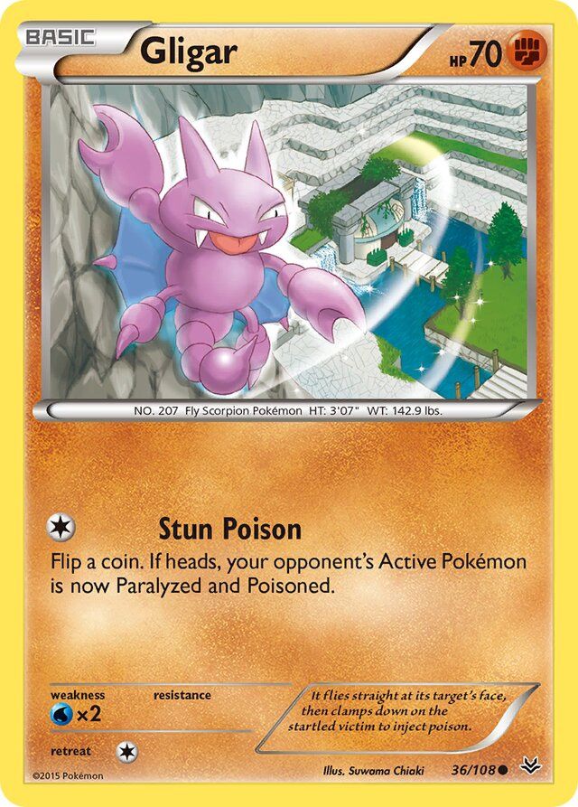 Gligar - XY Roaring skies 36/108, Fini: Unlimited