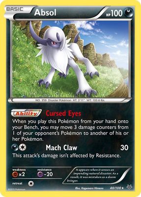Absol - XY Roaring skies 40/108
