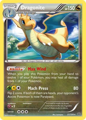 Dragonite - XY Roaring skies 51/108