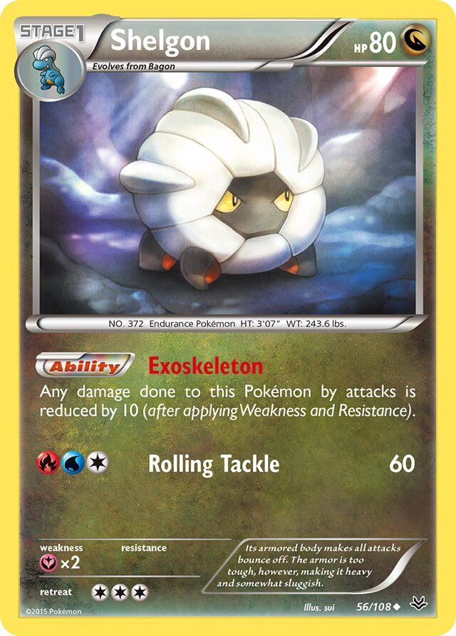 Shelgon - XY Roaring skies 56/108, Fini: Unlimited