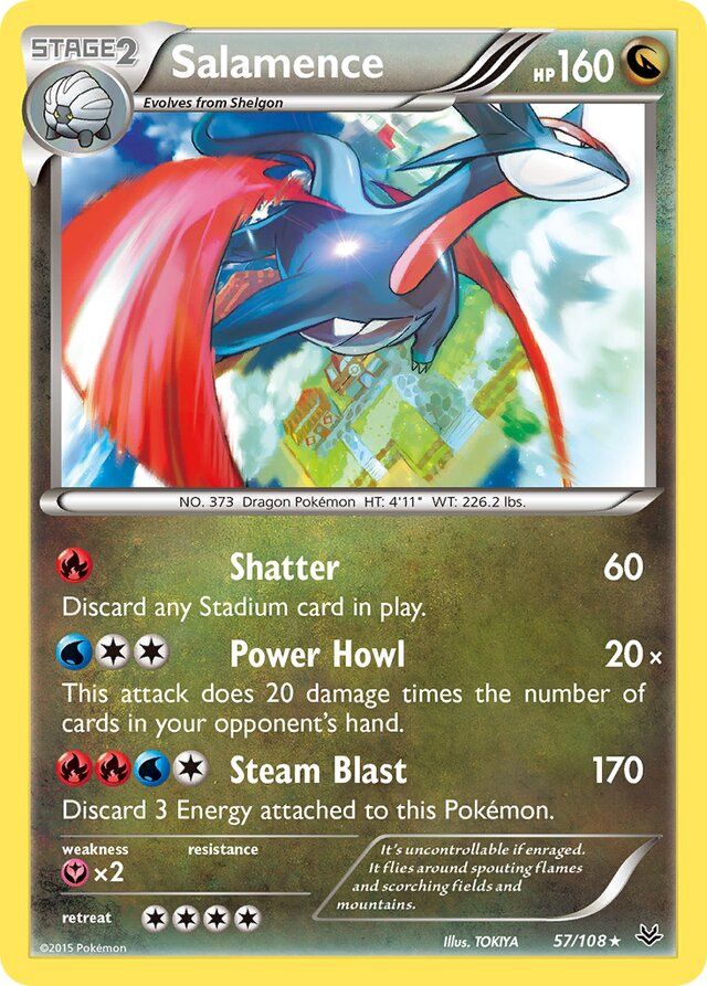 Salamance - XY Roaring skies 57/108, Fini: Unlimited