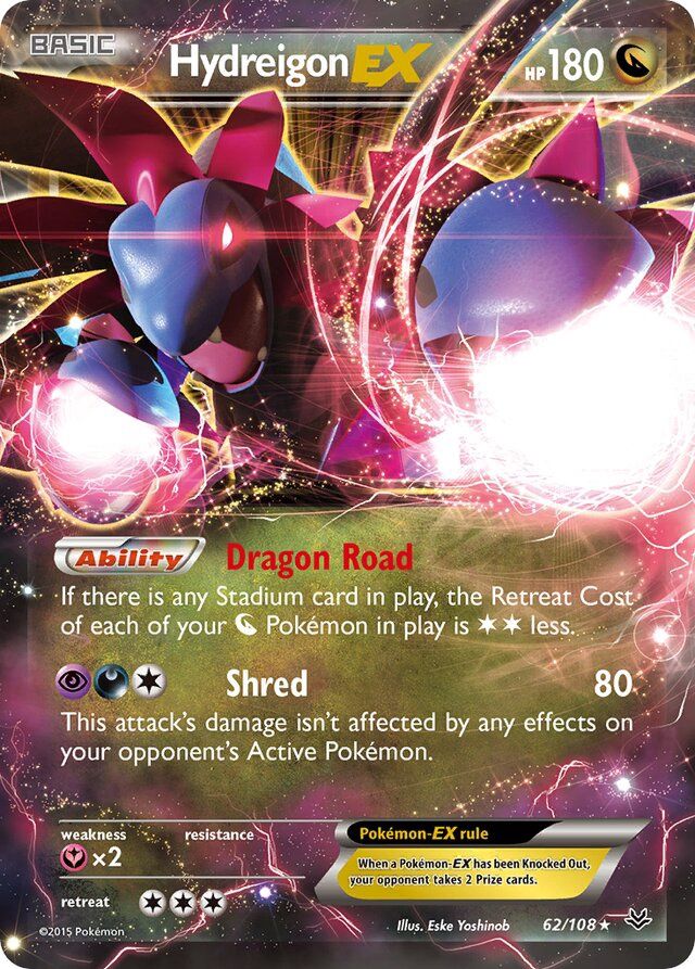 Hydreigon EX - XY Roaring skies 62/108, Fini: Holofoil