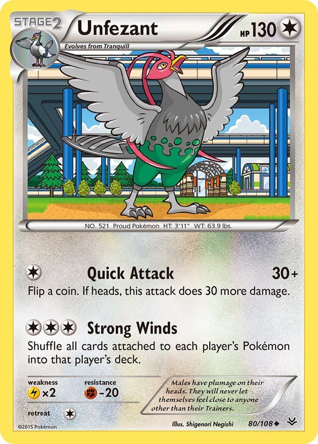 Unfezant - XY Roaring skies 80/108, Fini: Unlimited