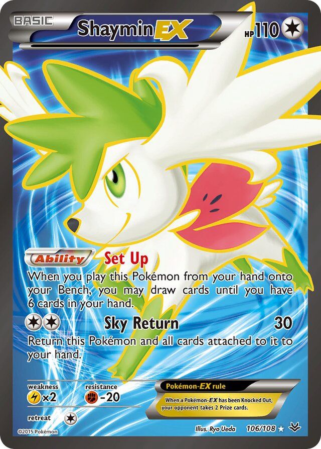 Shaymin EX - XY Roaring skies 106/108, Fini: Holofoil