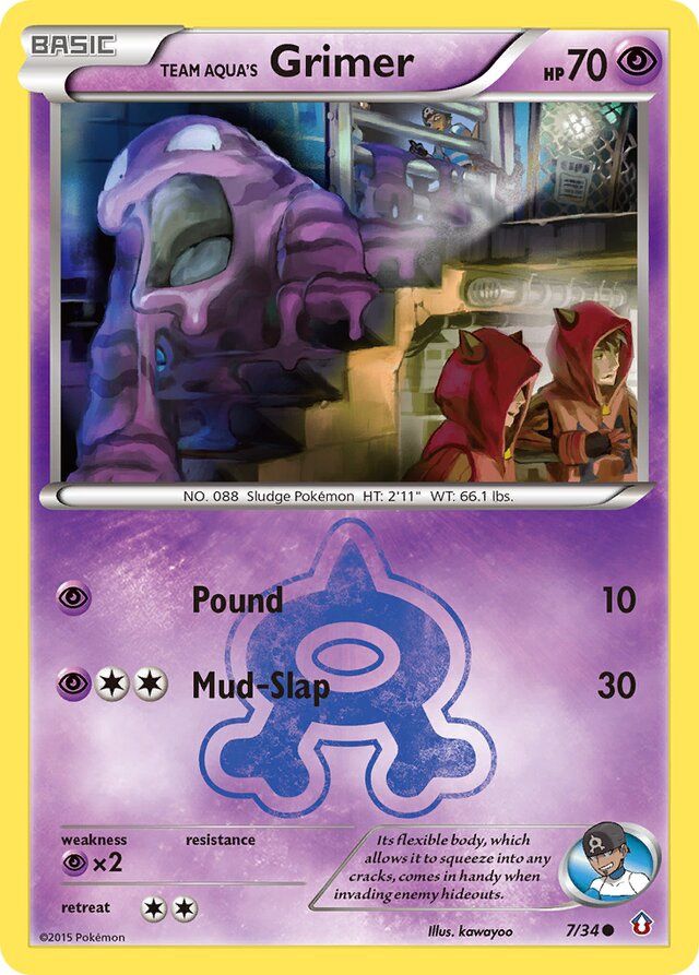 Team Aqua&#39;s Grimer - XY Double crisis 7/34, Fini: Unlimited