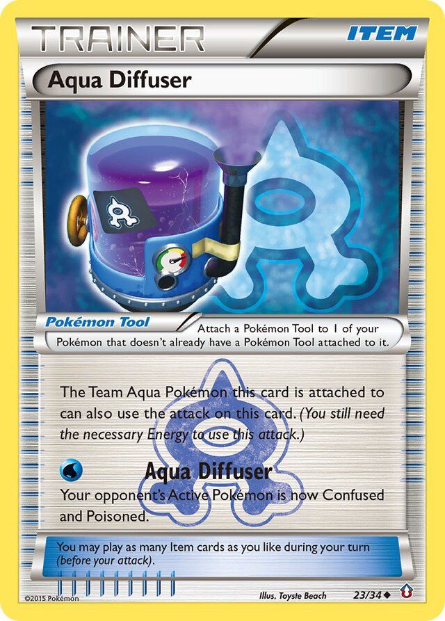 Trainer Aqua diffuser - XY Double crisis 23/34, Fini: Unlimited