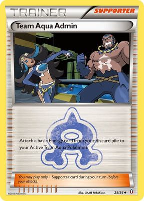 Trainer Team Aqua admin - XY Double crisis 25/34