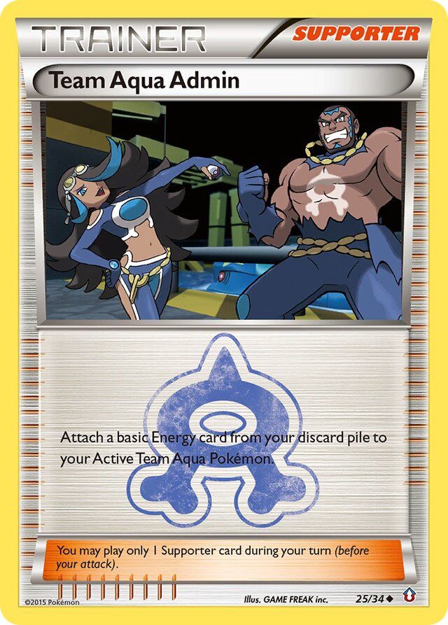 Trainer Team Aqua admin - XY Double crisis 25/34, Fini: Unlimited