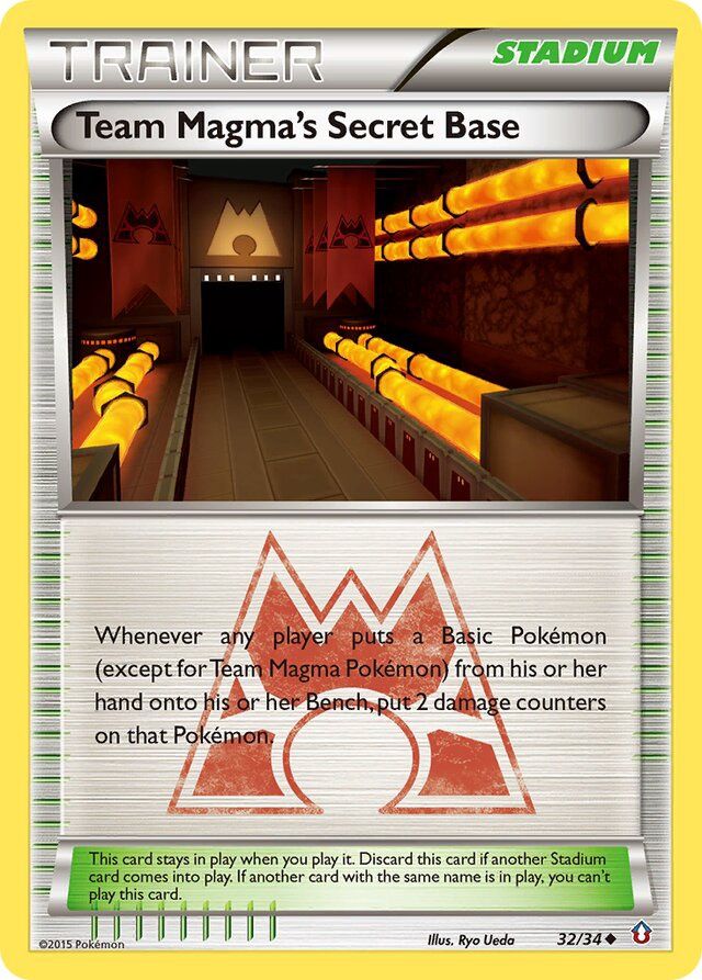 Trainer Team Magma&#39;s secret base - XY Double crisis 32/34, Fini: Unlimited
