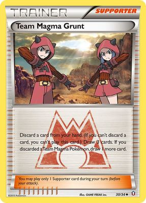Trainer Team magma grunt - XY Double crisis 30/34