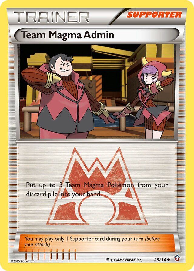 Trainer Team Magma admin - XY Double crisis 29/34, Fini: Unlimited
