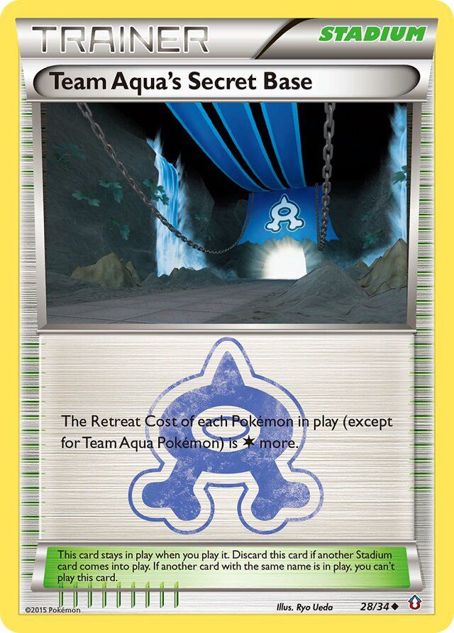 Trainer Team Aqua&#39;s secret base - XY Double crisis 28/34, Fini: Unlimited