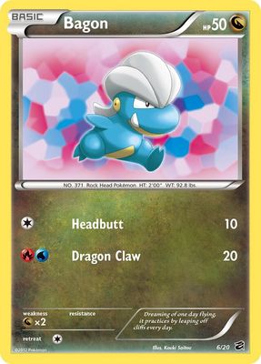 Bagon - Black &amp; White Dragon vault 6/20