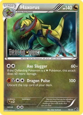 Haxorus - Black &amp; White Dragon vault 16/20