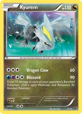 Kyurem - Black &amp; White Dragon vault 21/20