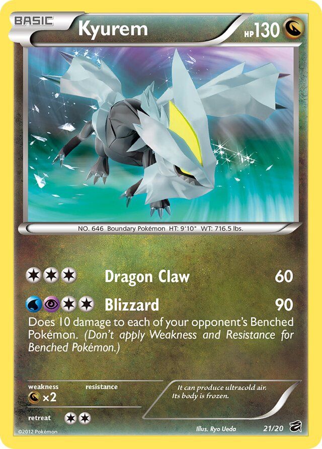 Kyurem - Black &amp; White Dragon vault 21/20, Fini: Holofoil