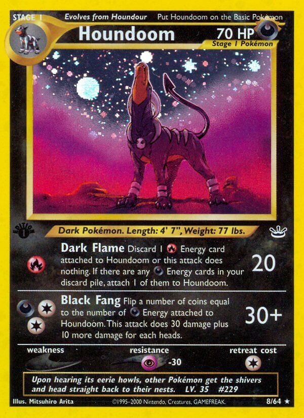 Houndoom - NEO Revelation 8/64, Fini: 1st edition Holofoil