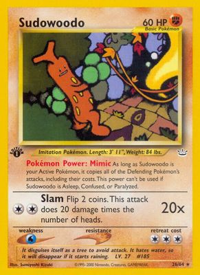 Sudowoodo - NEO Revelation 26/64