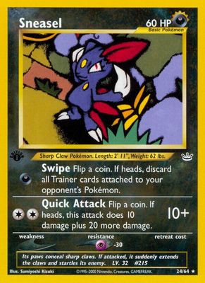 Sneasel - NEO Revelation 24/64