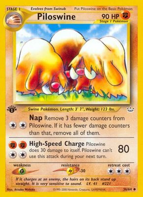 Piloswine - NEO Revelation 36/64