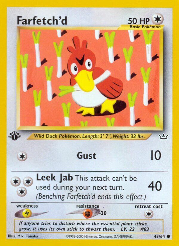 Farfetch&#39;d - NEO Revelation 43/64, Fini: 1st edition