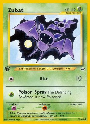 Zubat - NEO Revelation 59/64