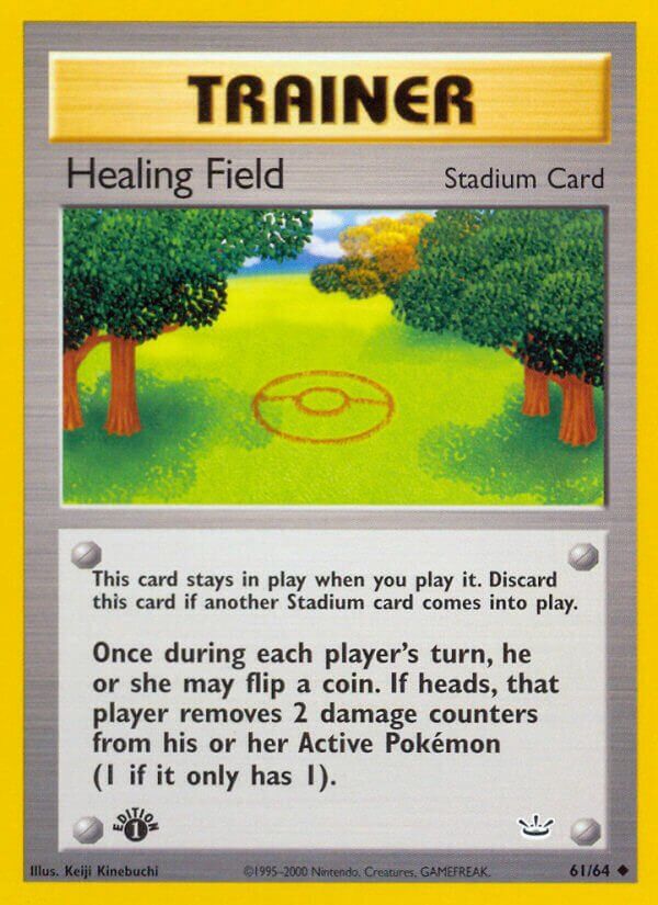 Trainer Healing field - NEO Revelation 61/64, Fini: 1st edition
