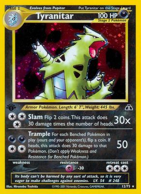 Tyranitar - NEO Discovery 12/75