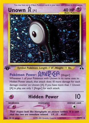 Unown (A) - NEO Discovery 14/75