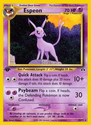 Espeon - NEO Discovery 20/75