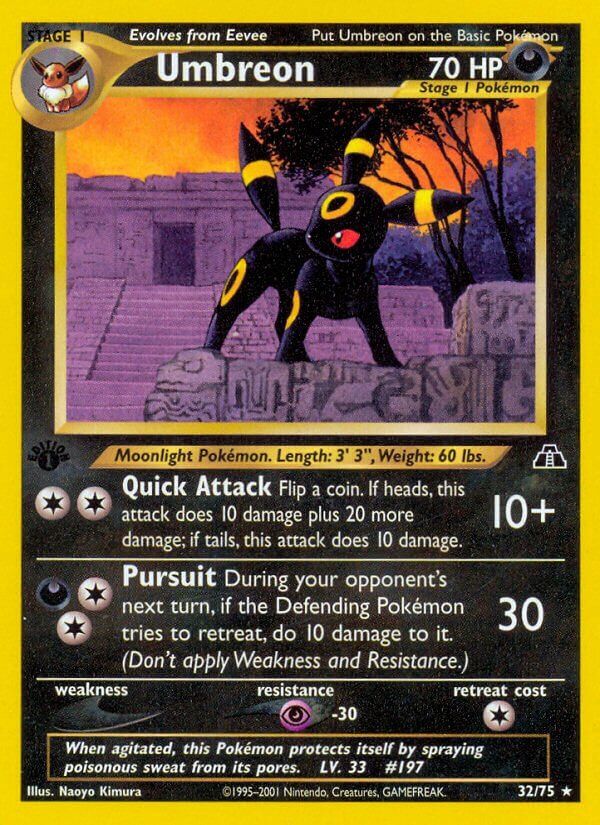 Umbreon - NEO Discovery 32/75, Fini: 1st edition
