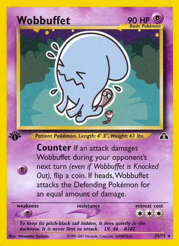 Wobbuffet - NEO Discovery 35/75, Fini: 1st edition
