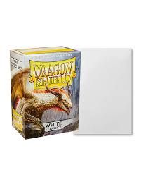 Dragon shield - 100 Standard size card sleeves WHITE