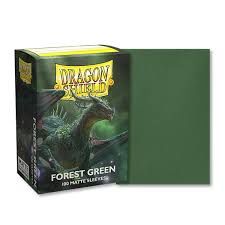 Dragon shield - 100 Standard size card sleeves GREEN