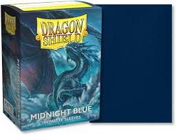 Dragon shield - 100 Standard size card sleeves BLUE
