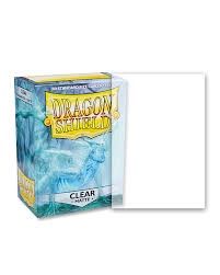 Dragon shield - 100 Standard size card sleeves CLEAR