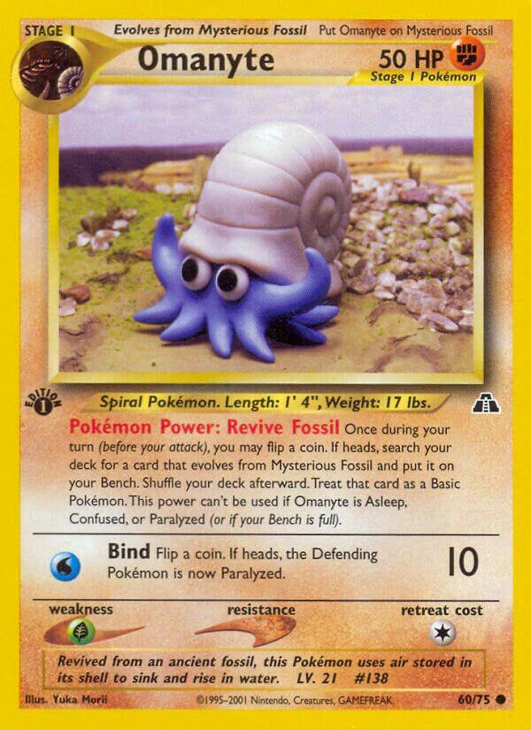 Omanyte - NEO Discovery 60/75, Fini: 1st edition
