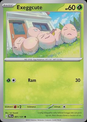 Exeggcute - Scarlet &amp; Violet Prismatic evolutions 001/131