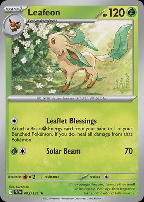 Leafeon - Scarlet &amp; Violet Prismatic evolutions 005/131