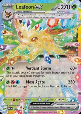Leafeon EX - Scarlet &amp; Violet Prismatic evolutions 006/131