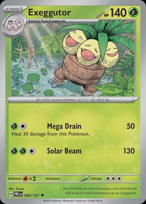 Exeggutor - Scarlet &amp; Violet Prismatic evolutions 002/131