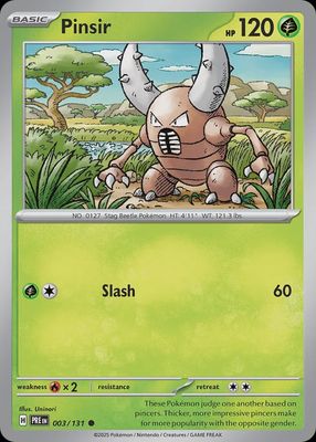 Pinsir - Scarlet &amp; Violet Prismatic evolutions 003/131