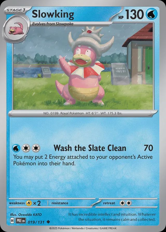 Slowking - Scarlet &amp; Violet Prismatic evolutions 019/131, Fini: Normal