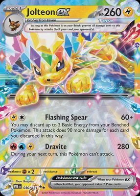 Jolteon EX - Scarlet &amp; Violet Prismatic evolutions 030/131