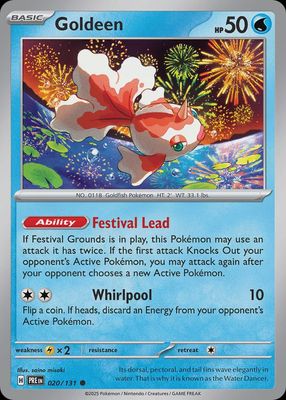 Goldeen - Scarlet &amp; Violet Prismatic evolutions 020/131