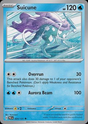 Suicune - Scarlet &amp; Violet Prismatic evolutions 024/131