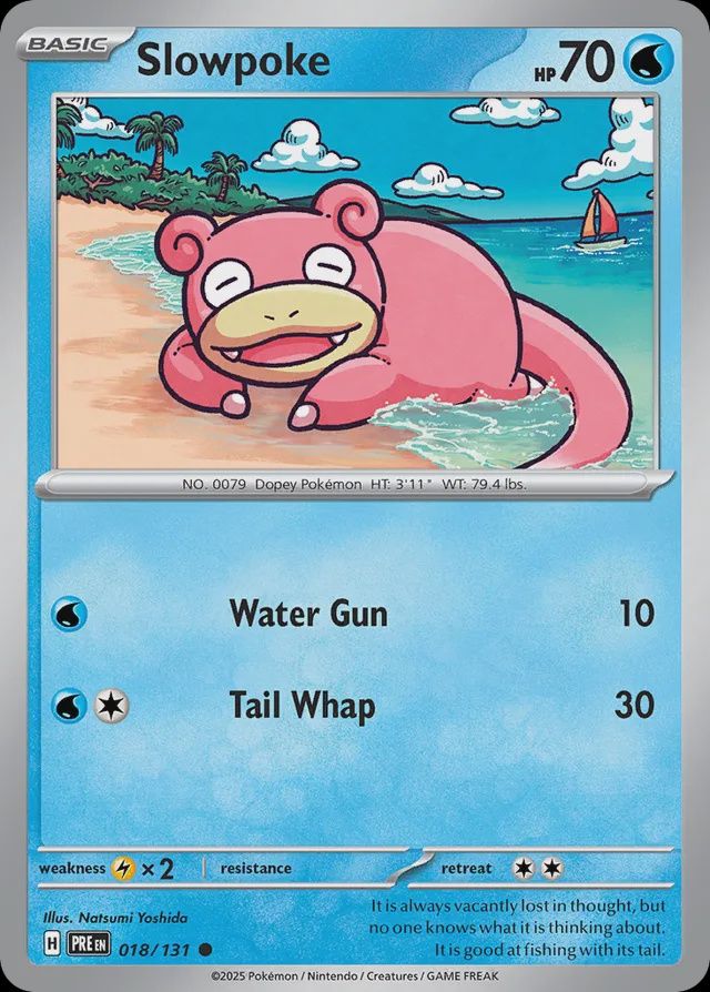 Slowpoke - Scarlet &amp; Violet Prismatic evolutions 018/131, Fini: Normal