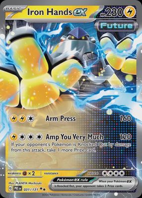 Iron hands EX - Scarlet &amp; Violet Prismatic evolutions 031/131