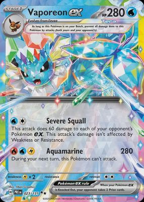 Vaporeon EX - Scarlet &amp; Violet Prismatic evolutions 023/131