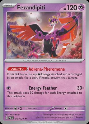 Fezandipiti - Scarlet &amp; Violet Prismatic evolutions 045/131
